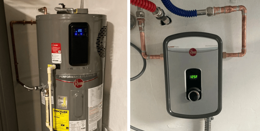 tankeless vs traditional water heater