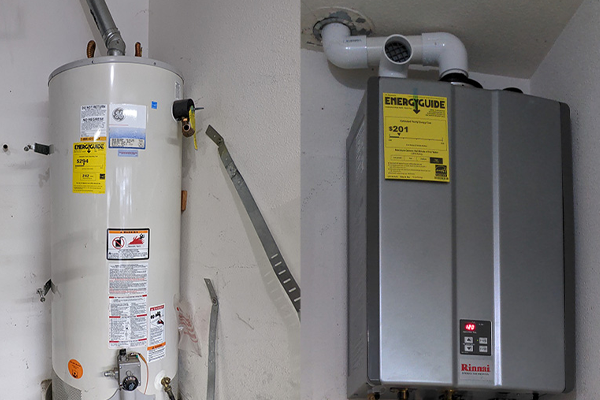 tankless vs tank water heaters