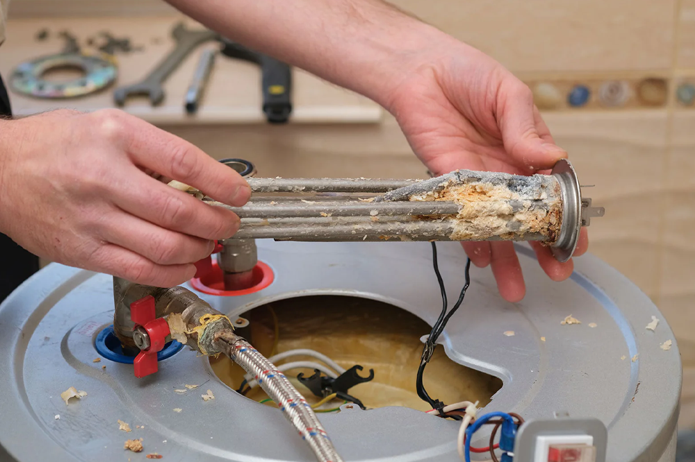 water heater sediment
