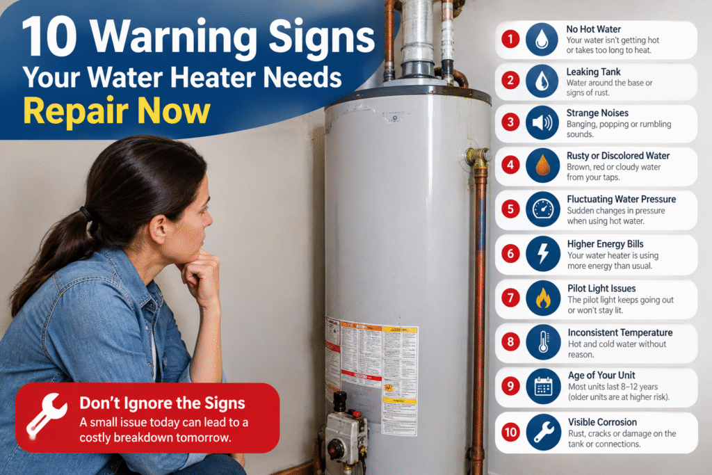10 Signs Your Water Heate