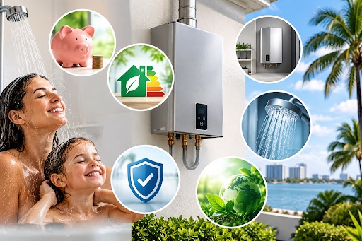 6 Benefits of a Tankless Water Heater in Florida