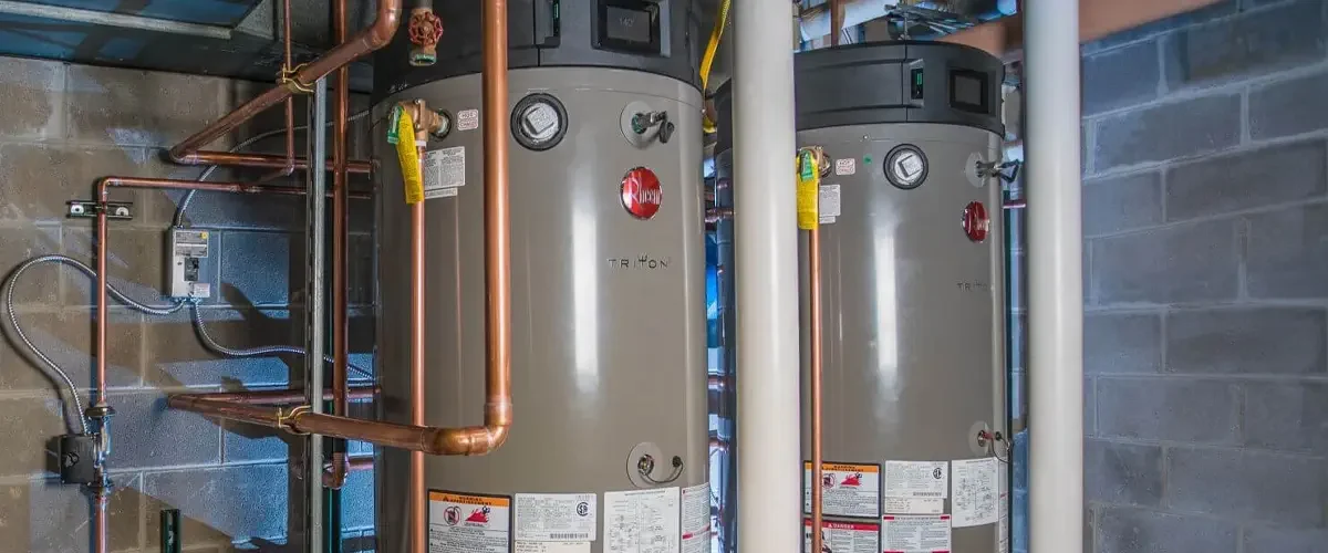 rheem traditional water heater flushing